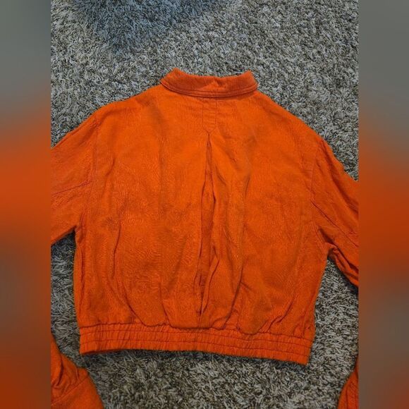 Cartonnier Orange Utility Jacket with Sporty Cropped Fit - Picture 6 of 8